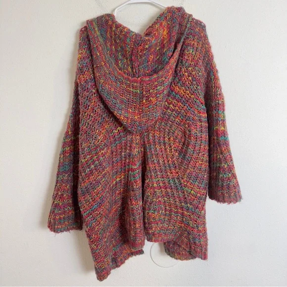 Unif raya hooded knit rainbow oversized cardigan sweater - Picture 6 of 6